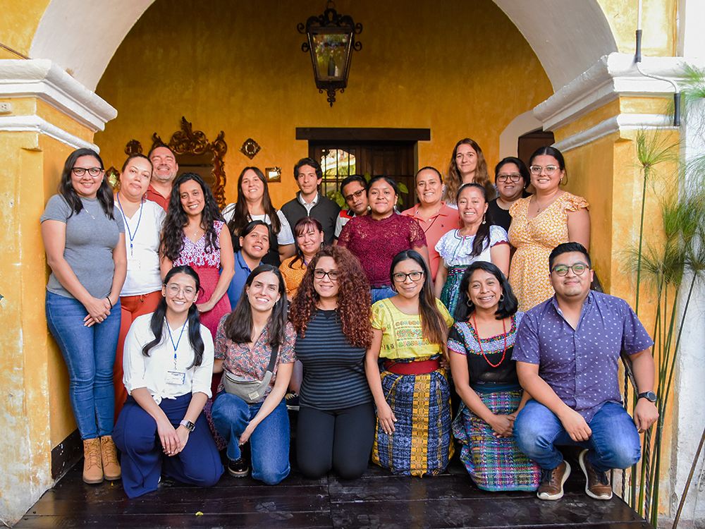 Benilda Batzin, directora ejecutiva del CEGSS, estuvo presente en el evento que se realizó del 12 al 14 de febrero en Antigua Guatemala.