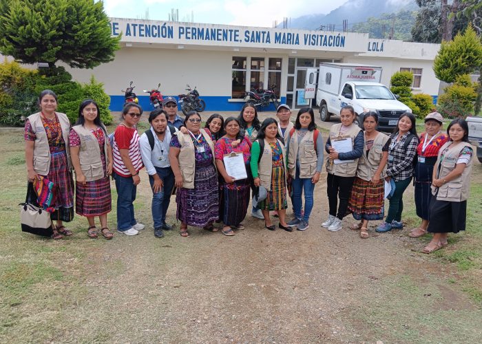 Participantes de la Escuela Ciudadana por el derecho a la salud monitorean calidad del servicio de salud en Sololá