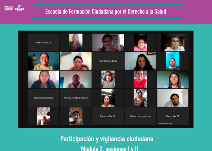 Participantes de la Escuela Ciudadana reflexionan sobre el poder de la participación ciudadana en salud